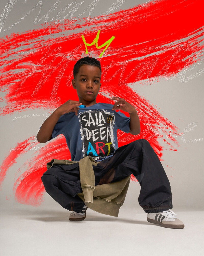 King Saladeen Kids' Saladeen Art Tee KS011 Blue 5