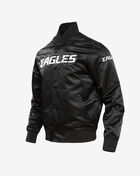 PRO STANDARD Philadelphia Eagles Big Logo No Fill Satin Jacket FPE6410204-BLK Black 3