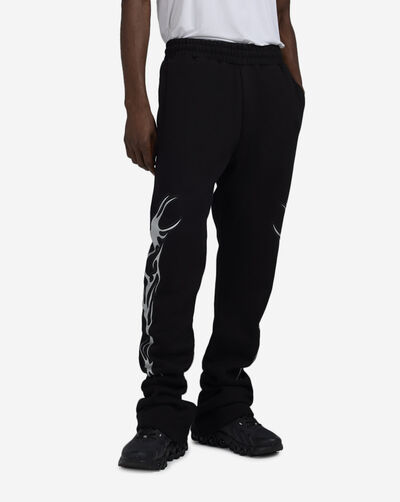 Metallic Neo Tribal Stacked Fleece Pants