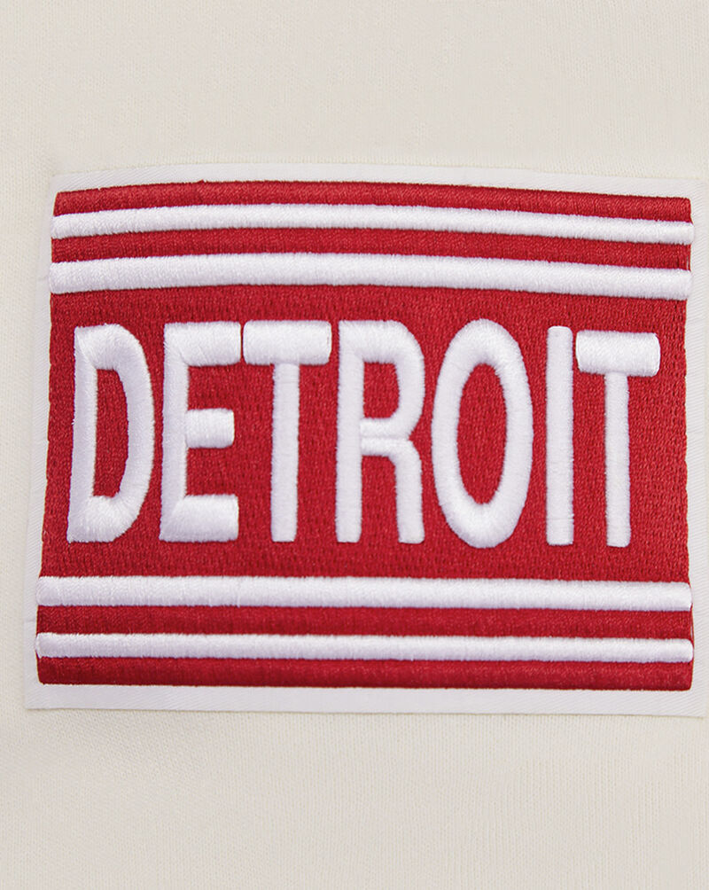 PRO STANDARD Detroit Red Wings Retro Classic Fleece Pullover Hoodie HDR567534-ERD cream 4