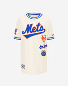 Big Boys' New York Mets Retro Classic Striped Rib Tee