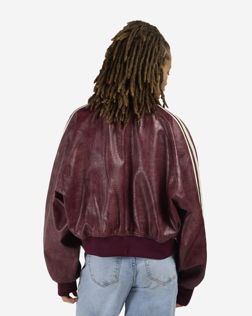Shop adidas Pleather Jacket KD8792 red | SNIPES USA