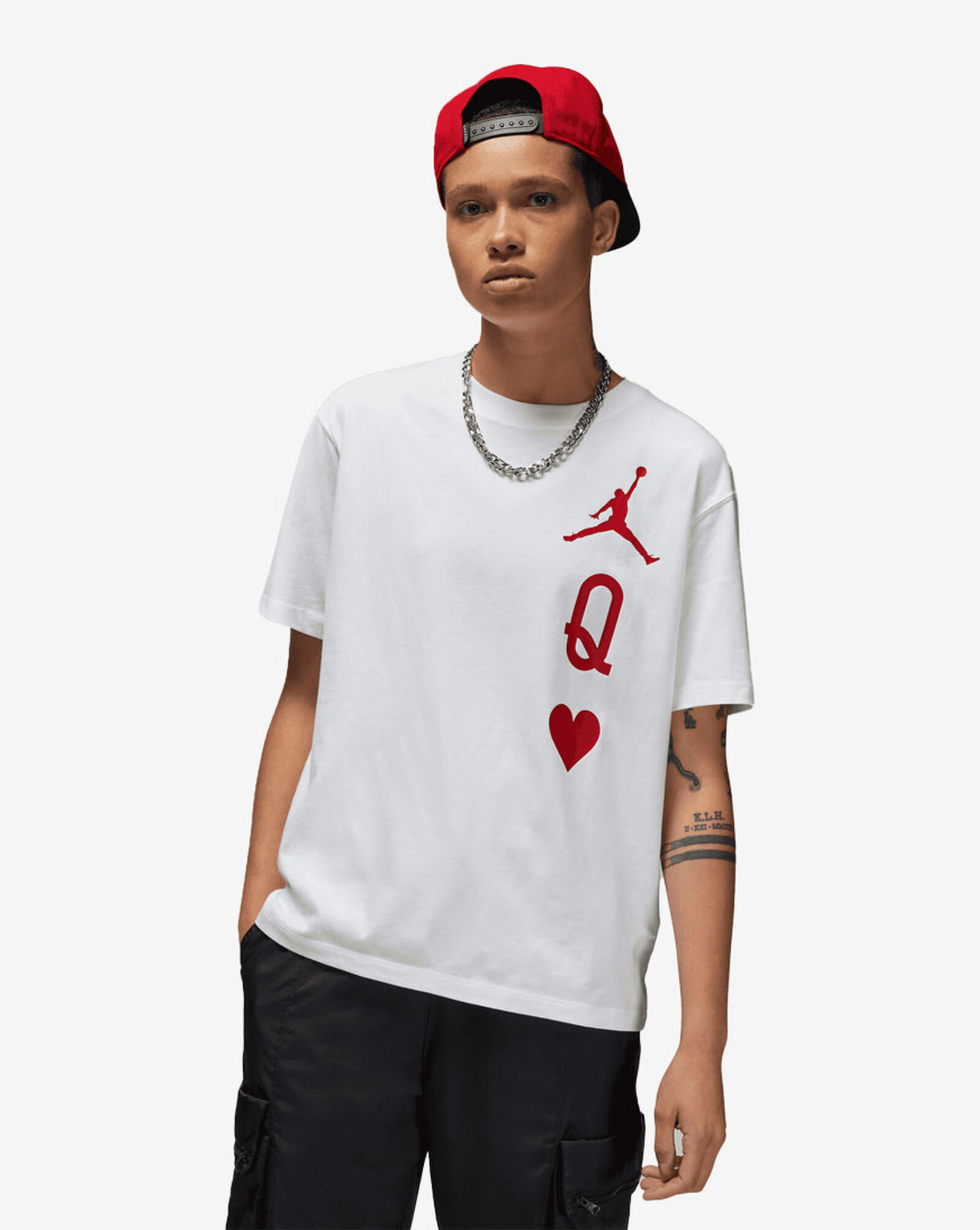 Shop Jordan Flight Queen of Hearts Tee DQ4471100 white SNIPES USA