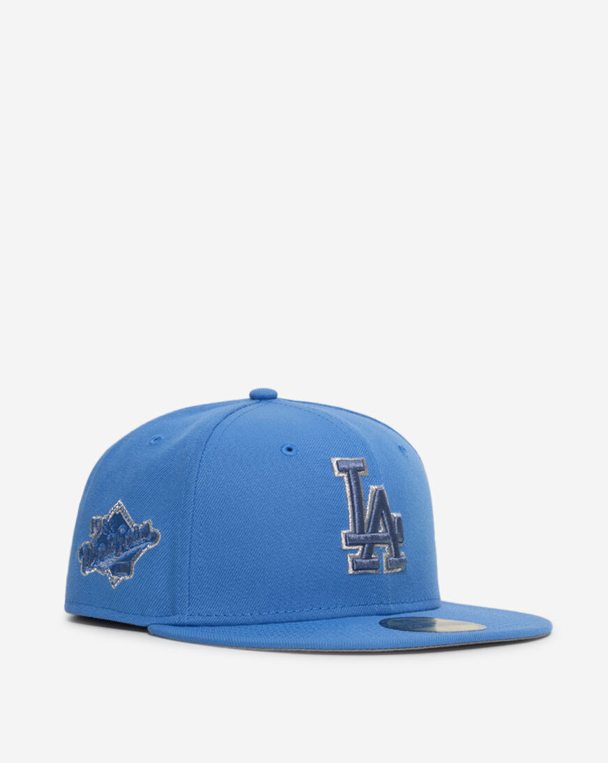 Shop New Era 59Fifty Los Angeles Dodgers Fitted Hat 71015715 blue