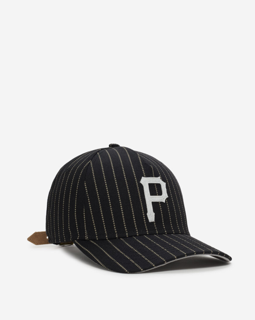 Shop New Era 9Forty Pittsburgh Pirates A-Frame Dotted Pinstripe