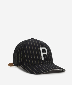 9Forty Pittsburgh Pirates A-Frame Dotted Pinstripe Energy Snapback Hat 