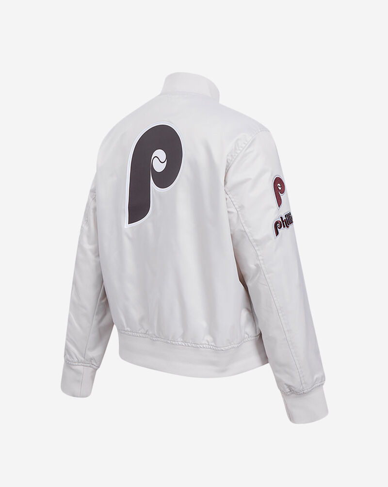 PRO STANDARD Philadelphia Phillies Classic Satin Jacket  LPHU34604-SIL silver 3