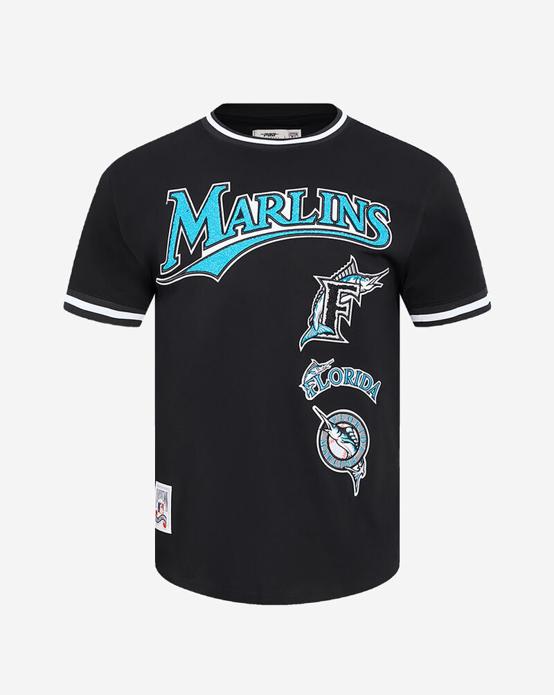PRO STANDARD Florida Marlins Retro Classic Double Knit Tee LMM135533-BLK Black 1