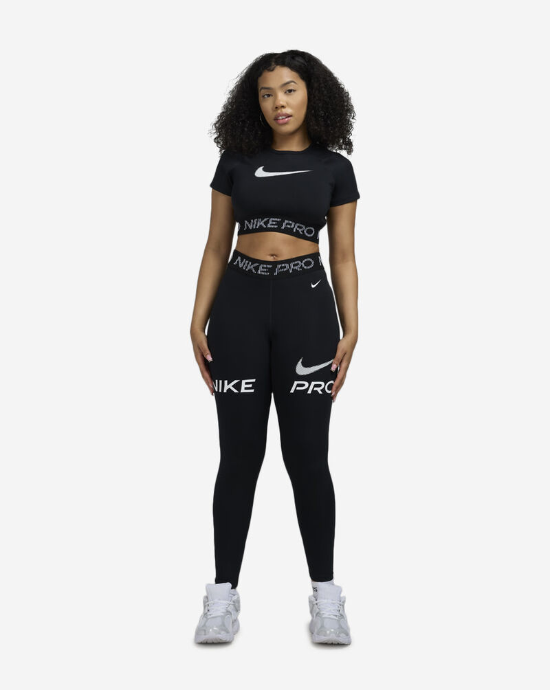 Nike Pro Dri-FIT Short-Sleeve Cropped Top HV3673-010 Black 4