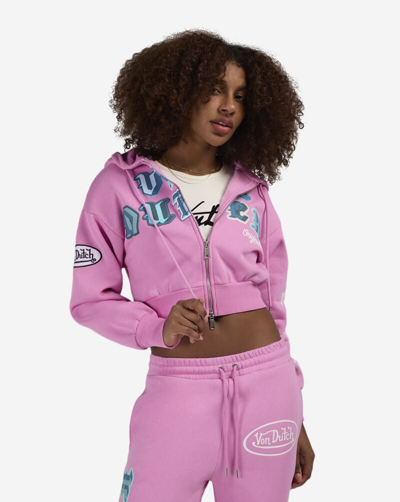 Von Dutch HD Ransom Full-Zip Hoodie 7VND2A7033SN Pink 1