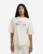 New Balance Ombre Logo Graphic Tee WT53916-LIN cream 1