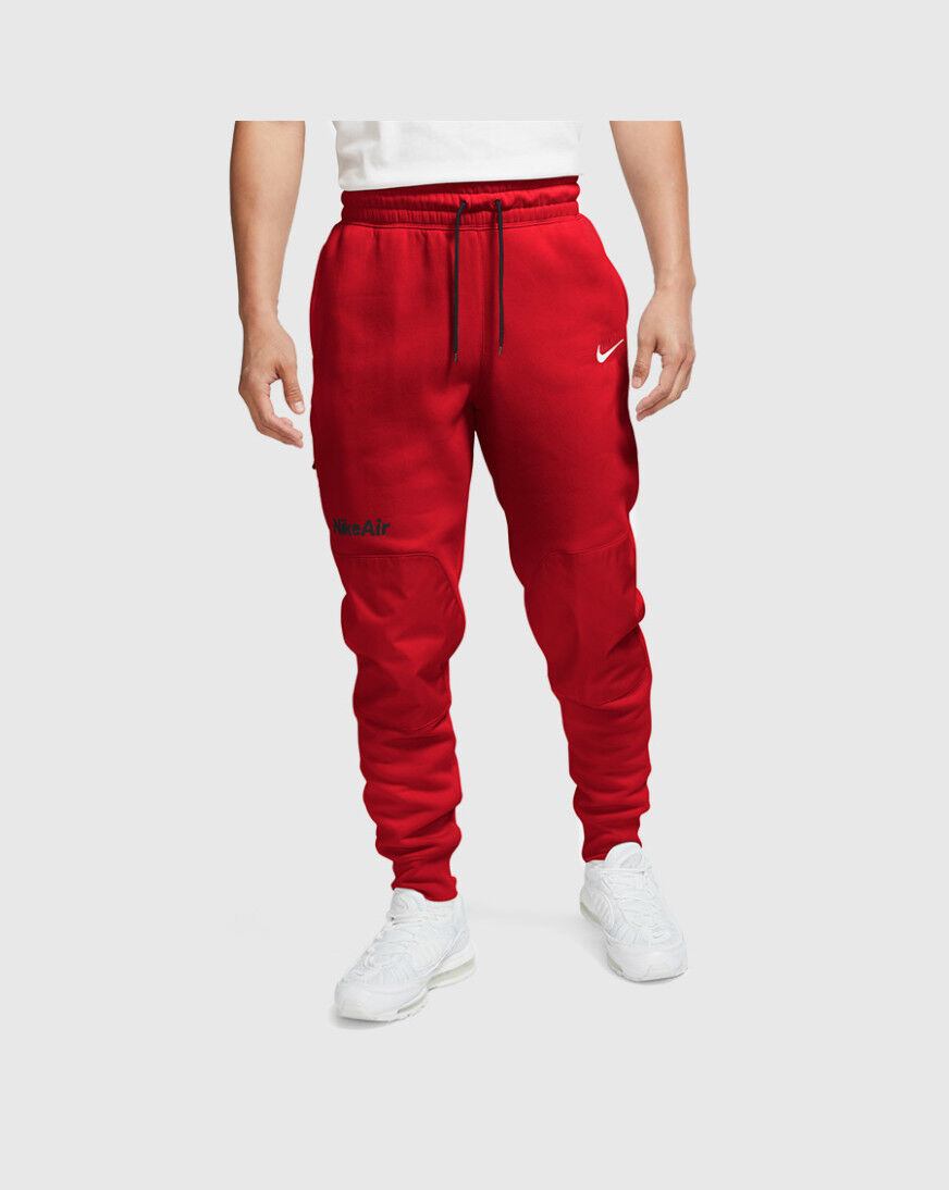 nike air fleece pants red
