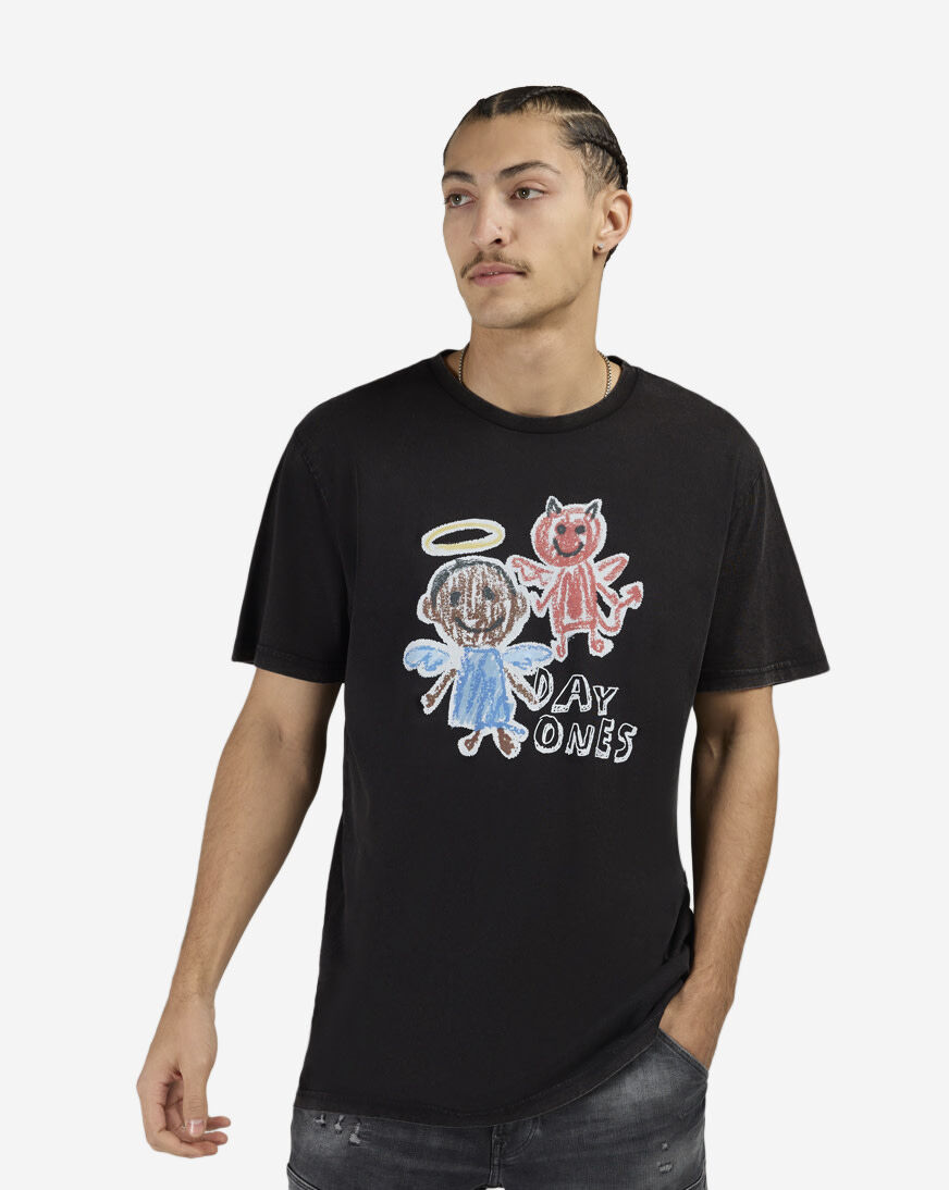 Shop Mister Tee Day Ones Tee MTUS487A-US-03054 black | SNIPES USA