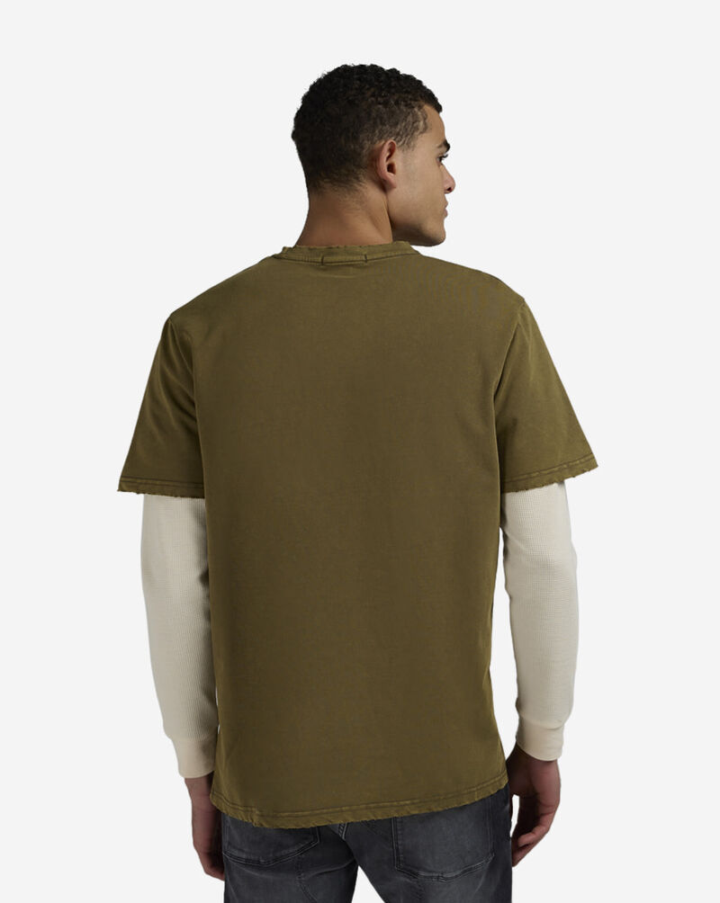 STREETZ IS WATCHIN Pray For The Weak Long Sleeve 2Fer Tee SW2F5212W-GRN Green 2