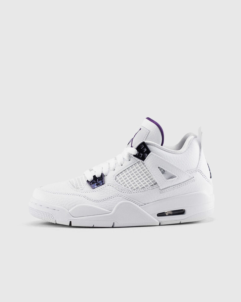 Jordan Grade School Retro Air Jordan 4 "Purple Metallic" 408452-115 White 1