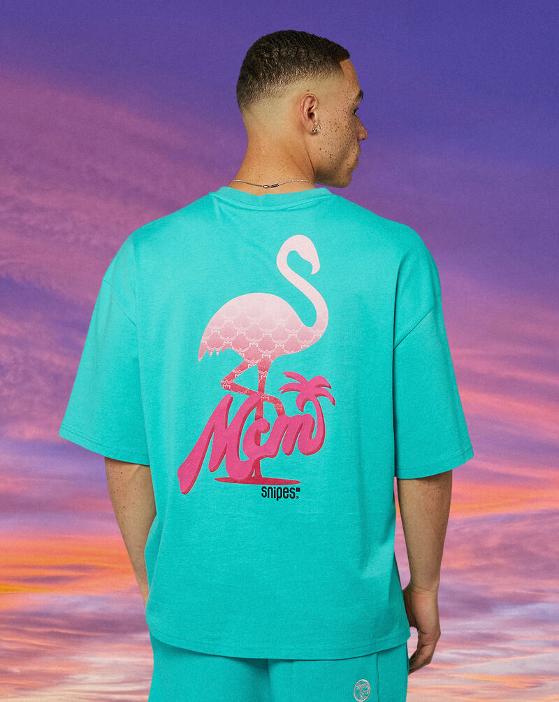 MCM MCM x SNIPES Flamingo T-Shirt SFM252-003-3-TUR Blue 3