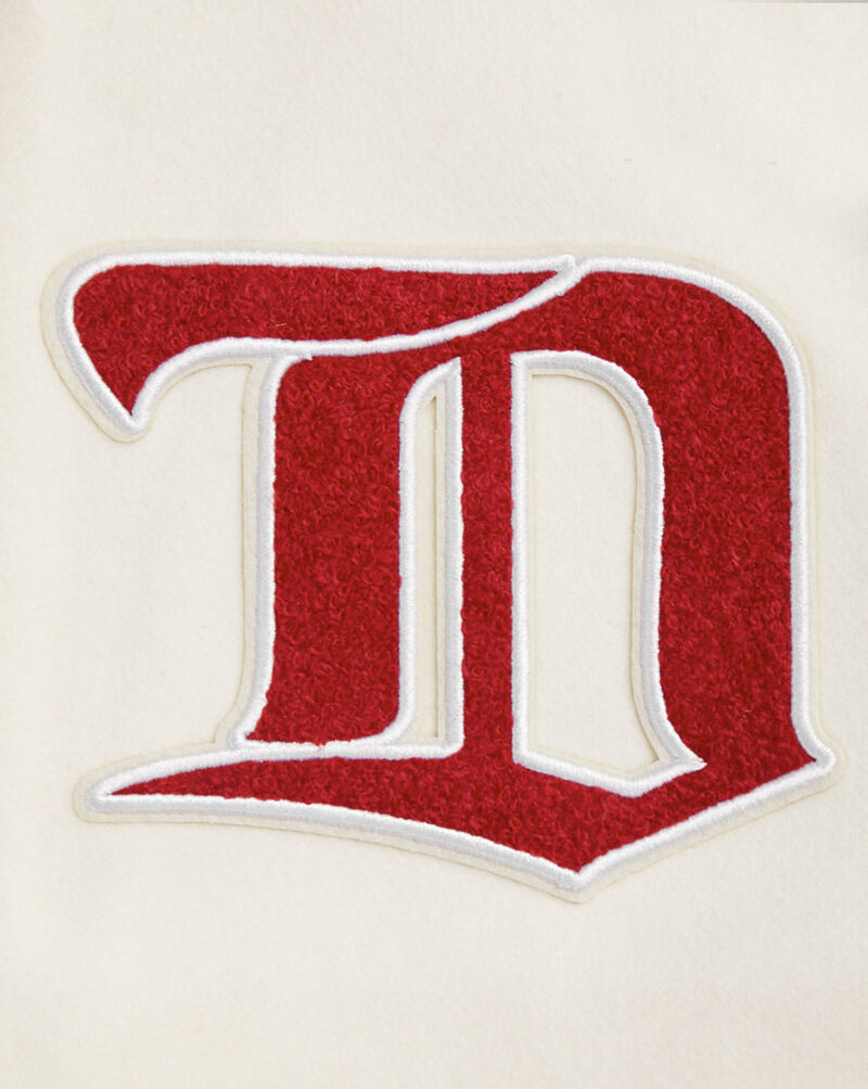 PRO STANDARD Detroit Red Wings Retro Classic Rib Wool Varsity Jacket HDR667542-ERD cream 2