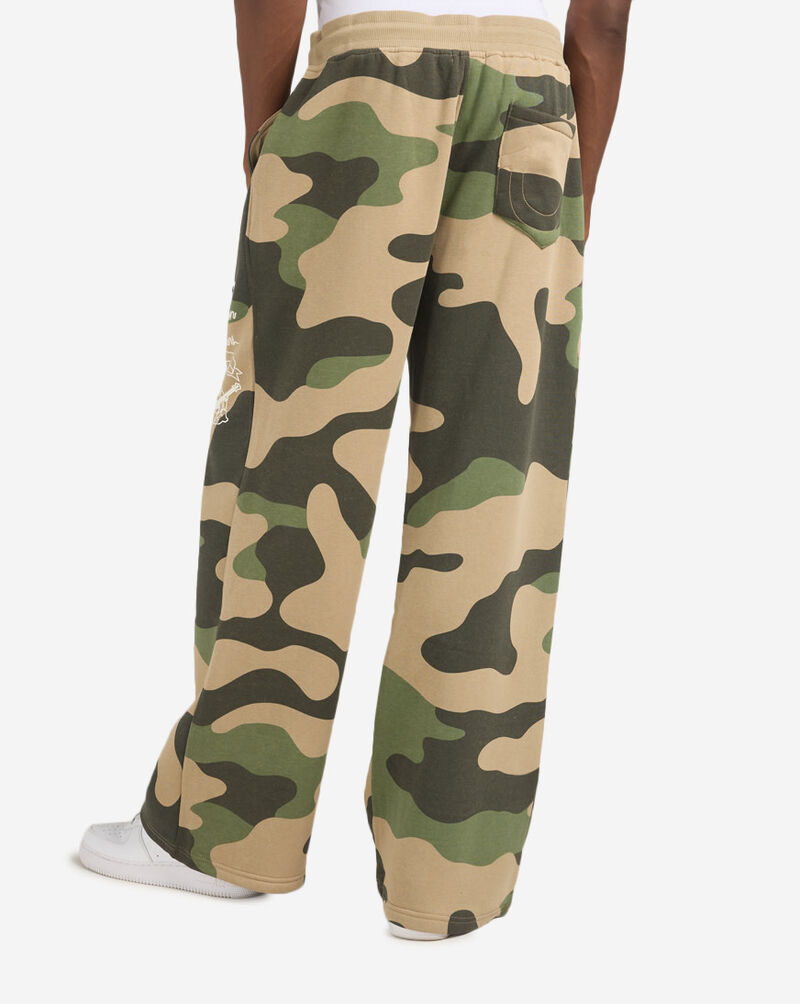 True Religion Logo Patch Baggy Sweatpant 110584-CAMO Camo 2