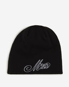 New Era New York Mets Script Oversized Logo Knit 60981483 Black 1