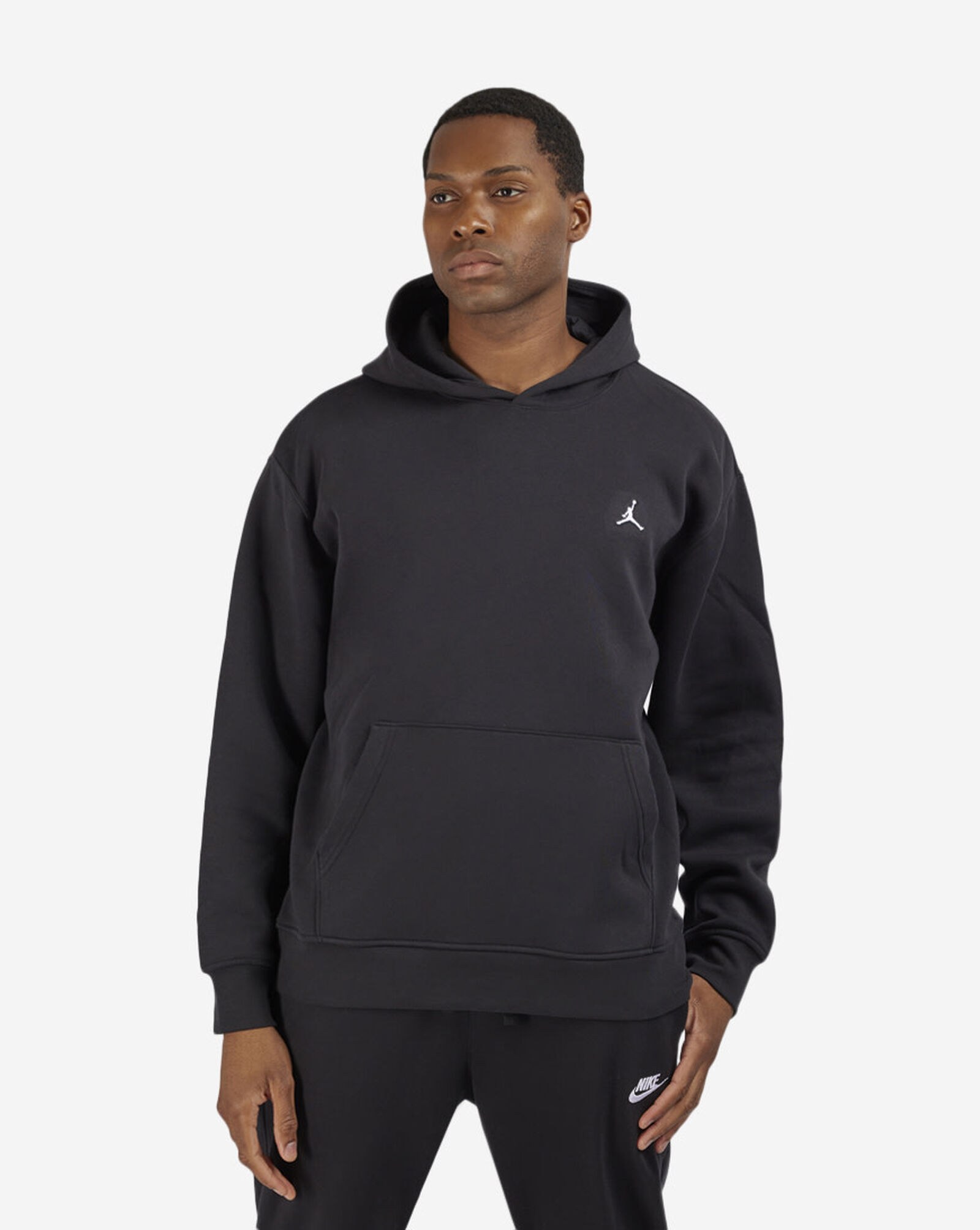 Shop Jordan MJ Essential Fleece Pullover Hoodie DQ7466-010 black ...