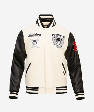 Las Vegas Raiders Retro Classic Rib Wool Varsity Jacket