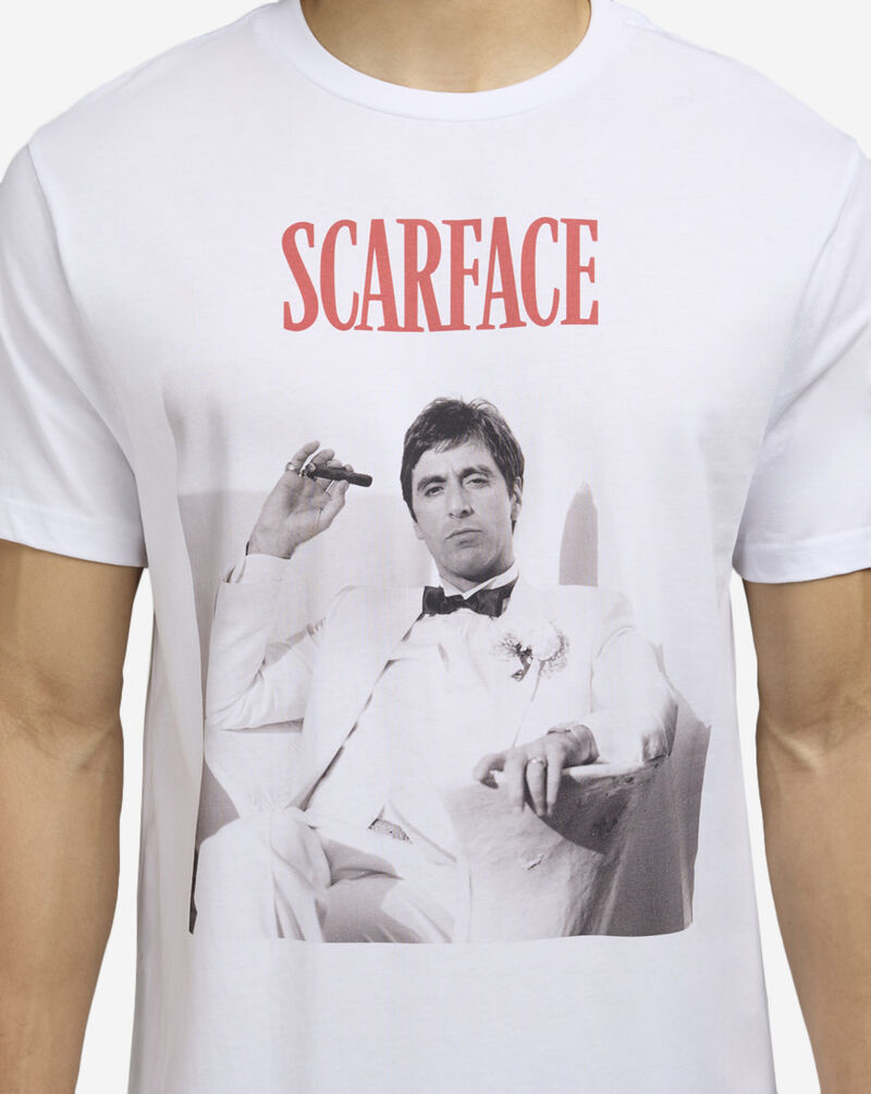 Mister Tee Scarface Tony Montana Smoking Tee MCUS198-US-00220 White 3