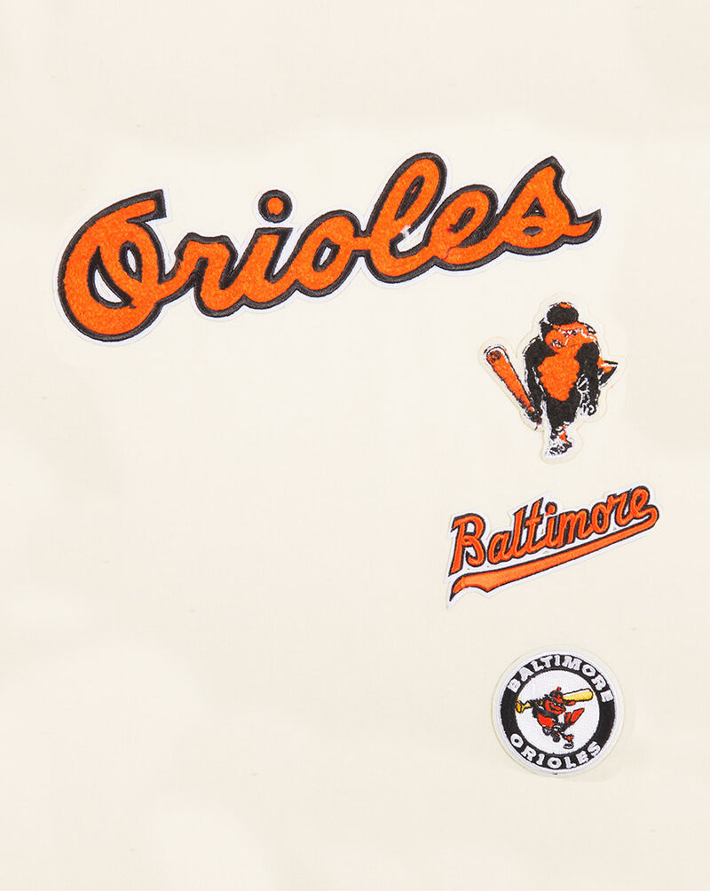 PRO STANDARD Big Boys' Baltimore Orioles Retro Classic Striped Rib Tee LBOB1315091-EBK cream 2