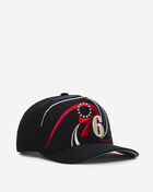 Mitchell  Ness Philadelphia 76ers Pro Pinch Swirl Snapback Hat HP14507-P76BLCK Black 1