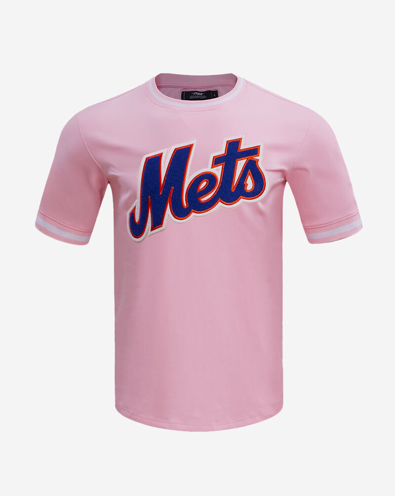 PRO STANDARD New York Mets Classic Chenille Double Knit Tee LNM131929-PNK Pink 1