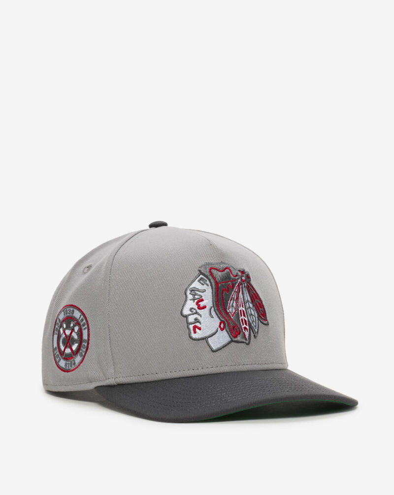 New Era 9Fifty Chicago Black Hawks A-Frame Snapback Hat 70931912 Grey 1