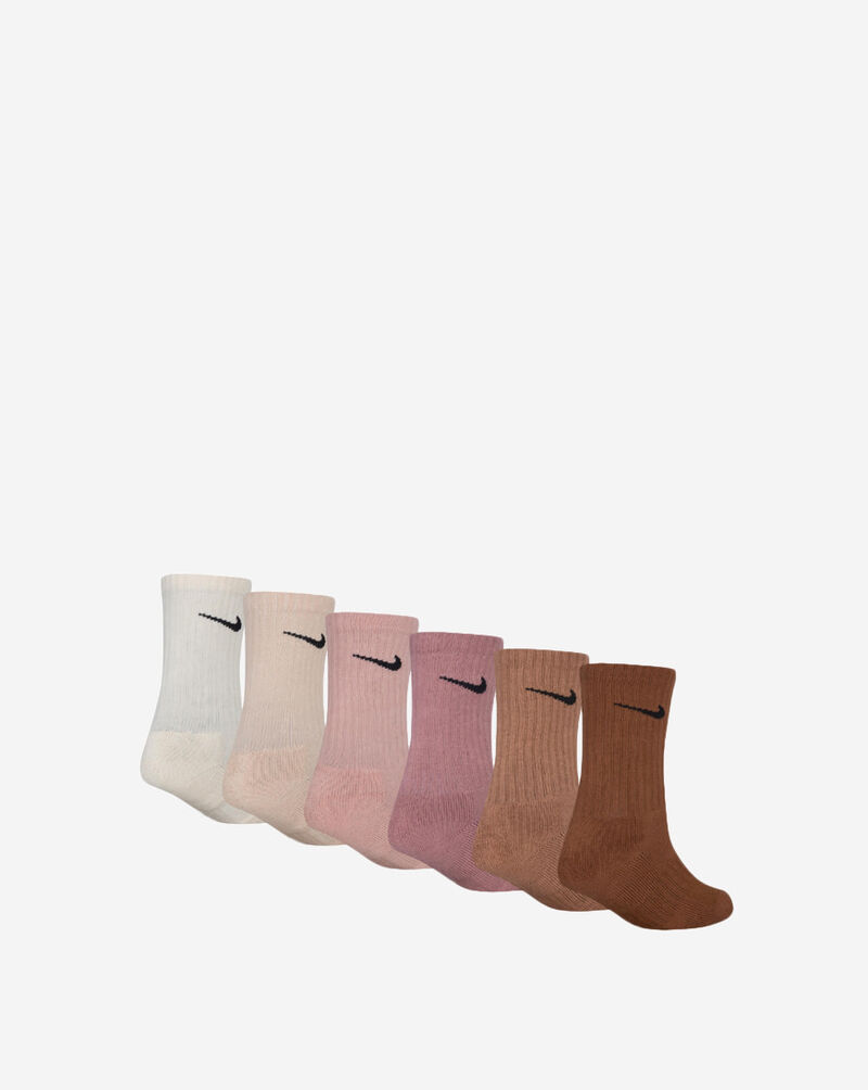 Nike Little Kids' Dri-FIT Performance 6-Pk Crew Socks (5-7) UN0019-W0J Multi 2