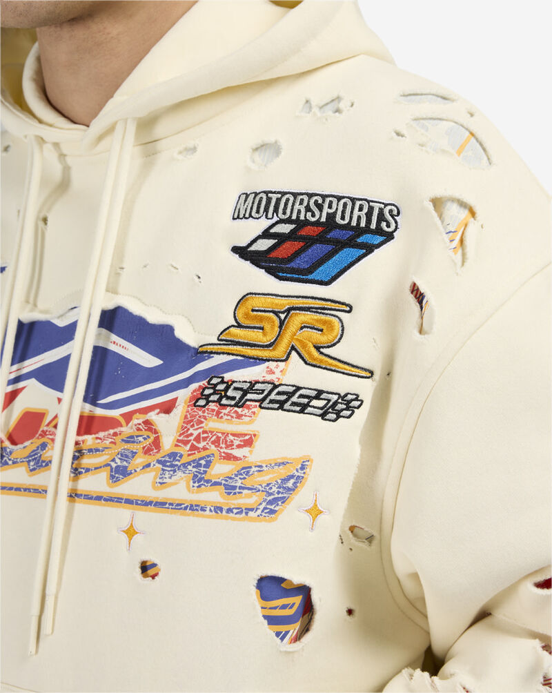 Smoke Rise Racing Double Layer Hoodie FO26S428SN-ECR cream 3