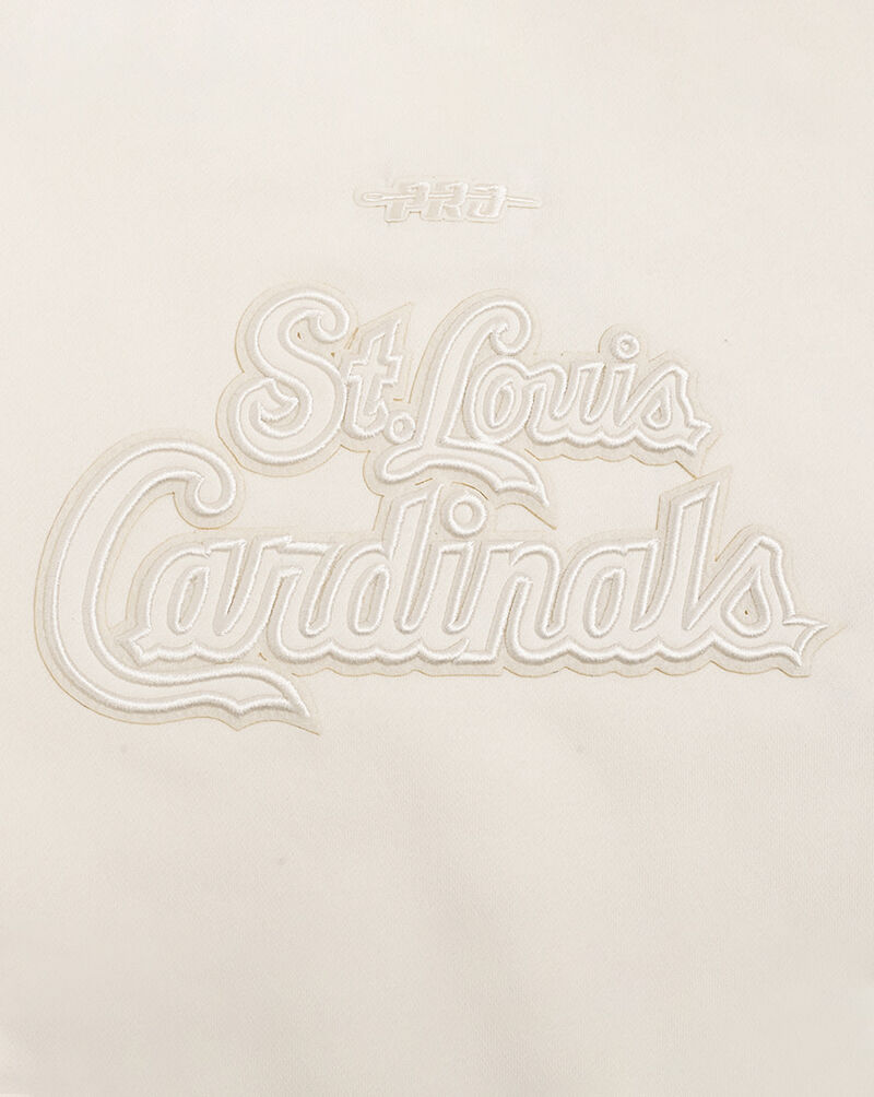 PRO STANDARD Big Girls' St. Louis Cardinals Neutral Fleece Crewneck LSCBC314972-EGG cream 2