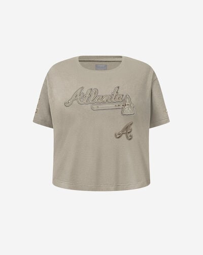 Big Girls' Atlanta Braves Retro Neutral Boxy Tee