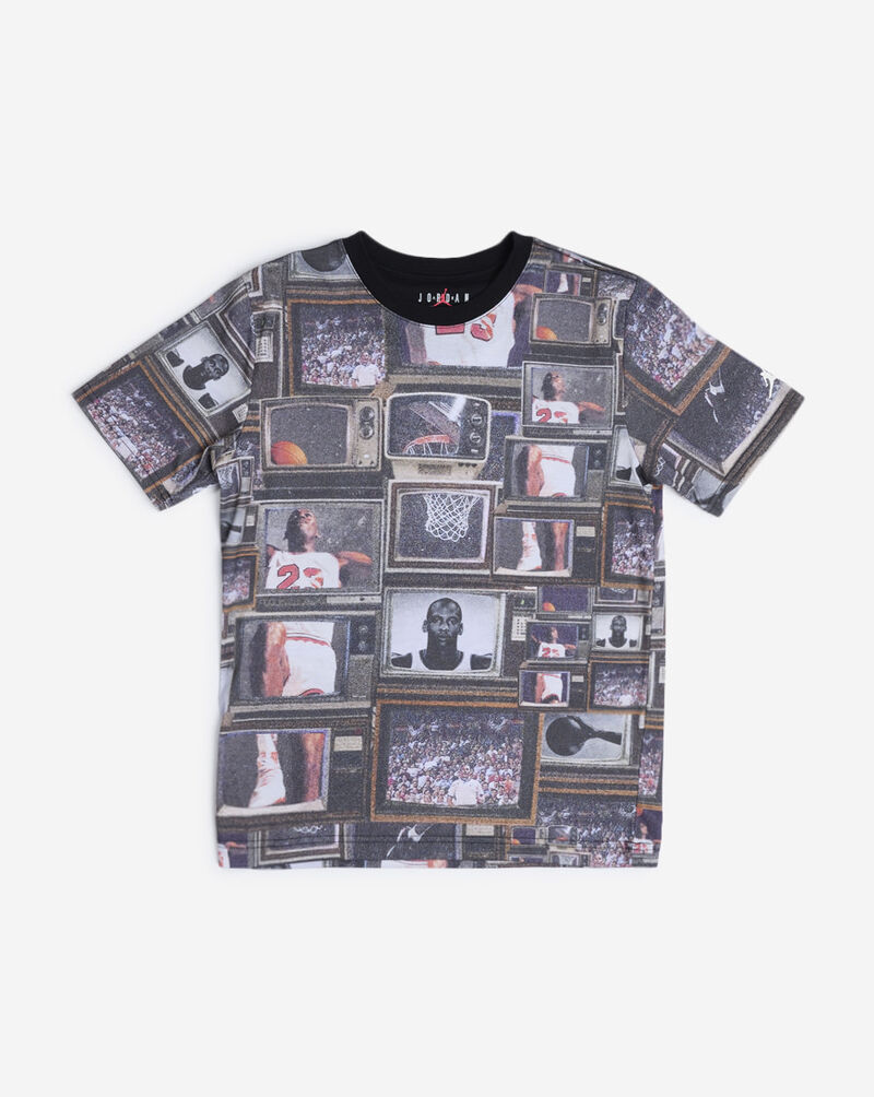 Jordan Big Kids' AOP Photo Tee 95F058-023 Black 1