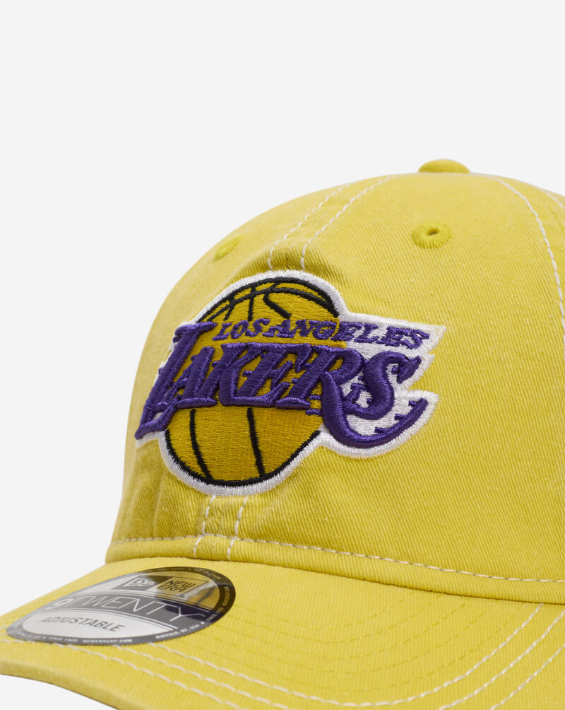 New Era 9Twenty Washed Los Angeles Lakers Adjustable Hat 60641334 Yellow 2