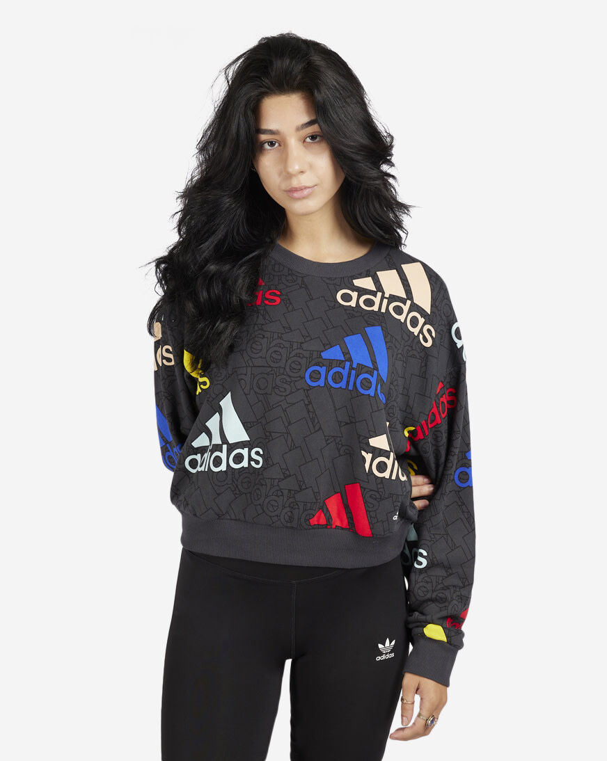 Adidas crop top 2025 sweater