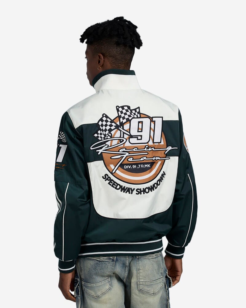 Smoke Rise Racing Windbreaker Jacket OJ24594SN-SCA Green 2