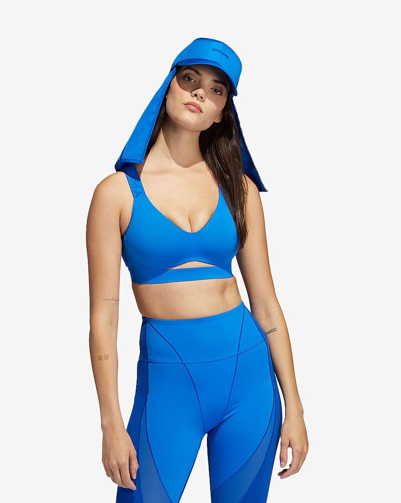 adidas IVY PARK Medium Support Cut Out Bra HG4476 Blue 1