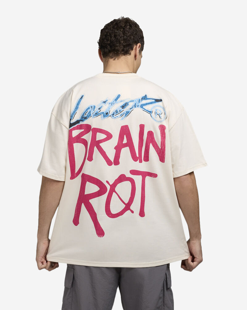 Loiter Brain Rot Vintage Acid Spray Tee LTBRAINROTVINT-WHT White 2