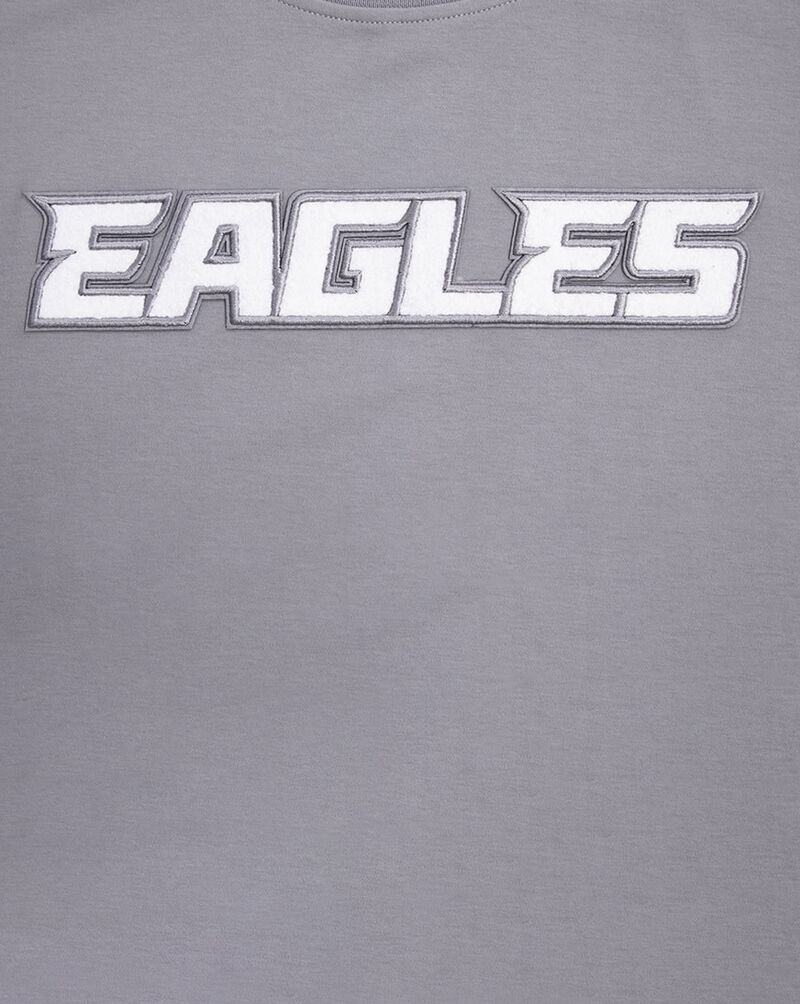 PRO STANDARD Philadelphia Eagles Classic Chenille Double Knit Tee FPE1410196-GRY Grey 2
