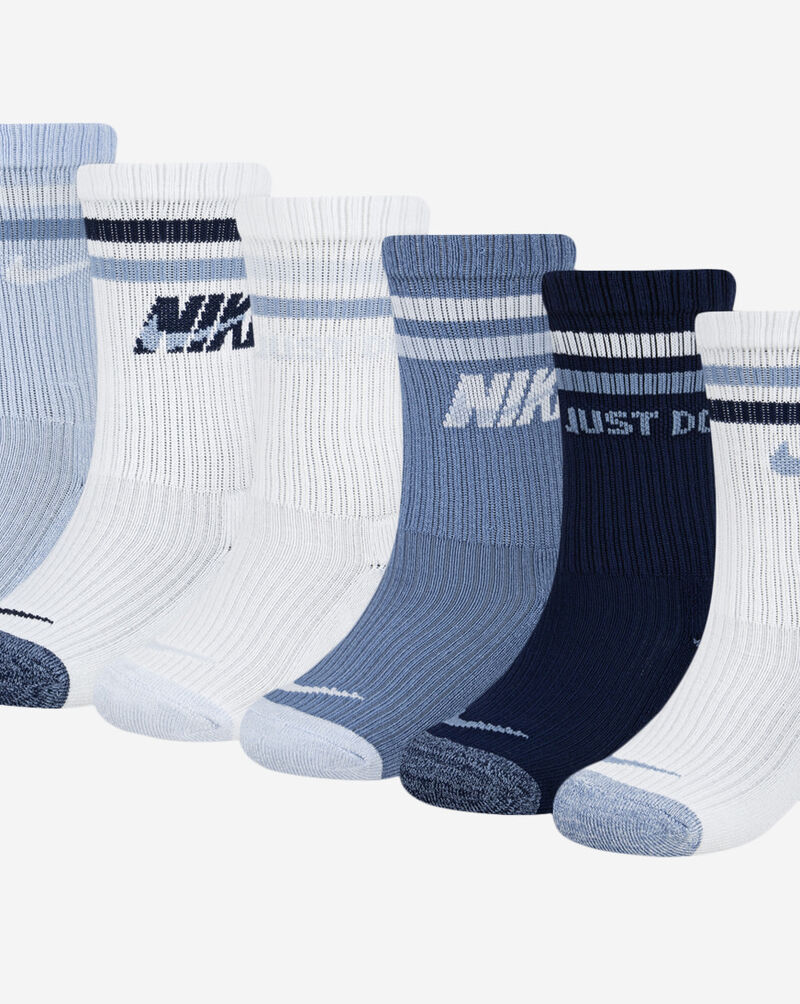 Nike Little Kids' 6PK Cushioned Crew Socks (5-7) BN1351-U3C Multi 2