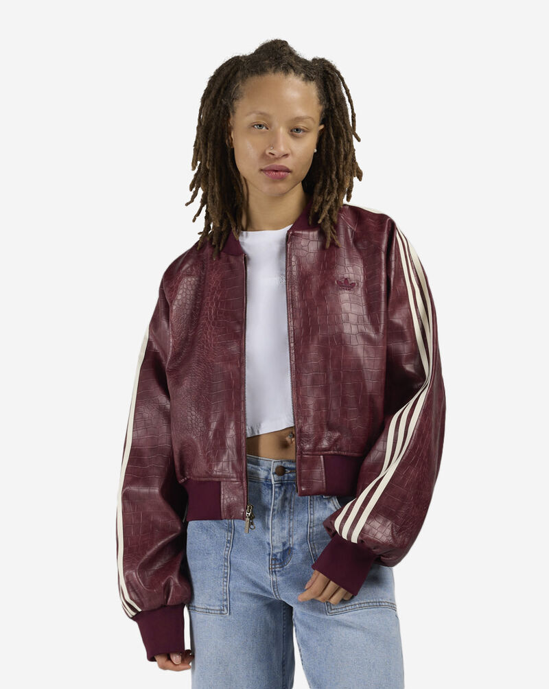 adidas Pleather Jacket KD8792 Red 1