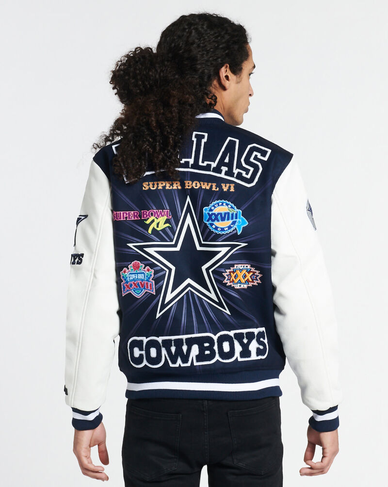 Pro Standard Dallas Cowboys Remix Varsity Jacket FDC640931-NVY Blue 2