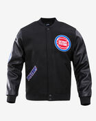 Pro Standard Detroit Pistons Logo Varsity Jacket  BDP651680 Black 1
