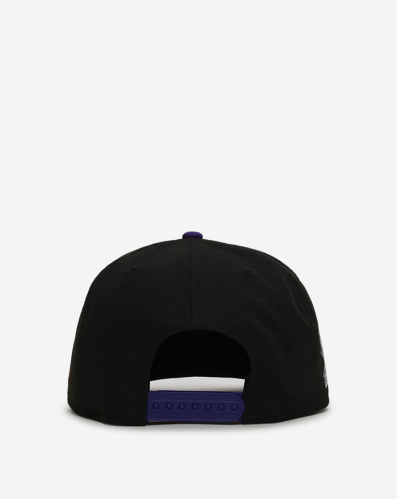 New Era 9Fifty Toronto Raptors Metallic A-Frame Snapback Hat 71104632 Black 3