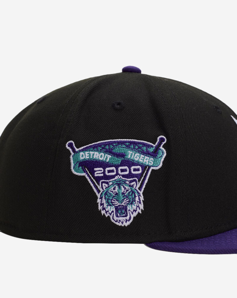 New Era 9Fifty Grape Detroit Tigers Retro Hooks Fitted Hat 70939087 Black 2