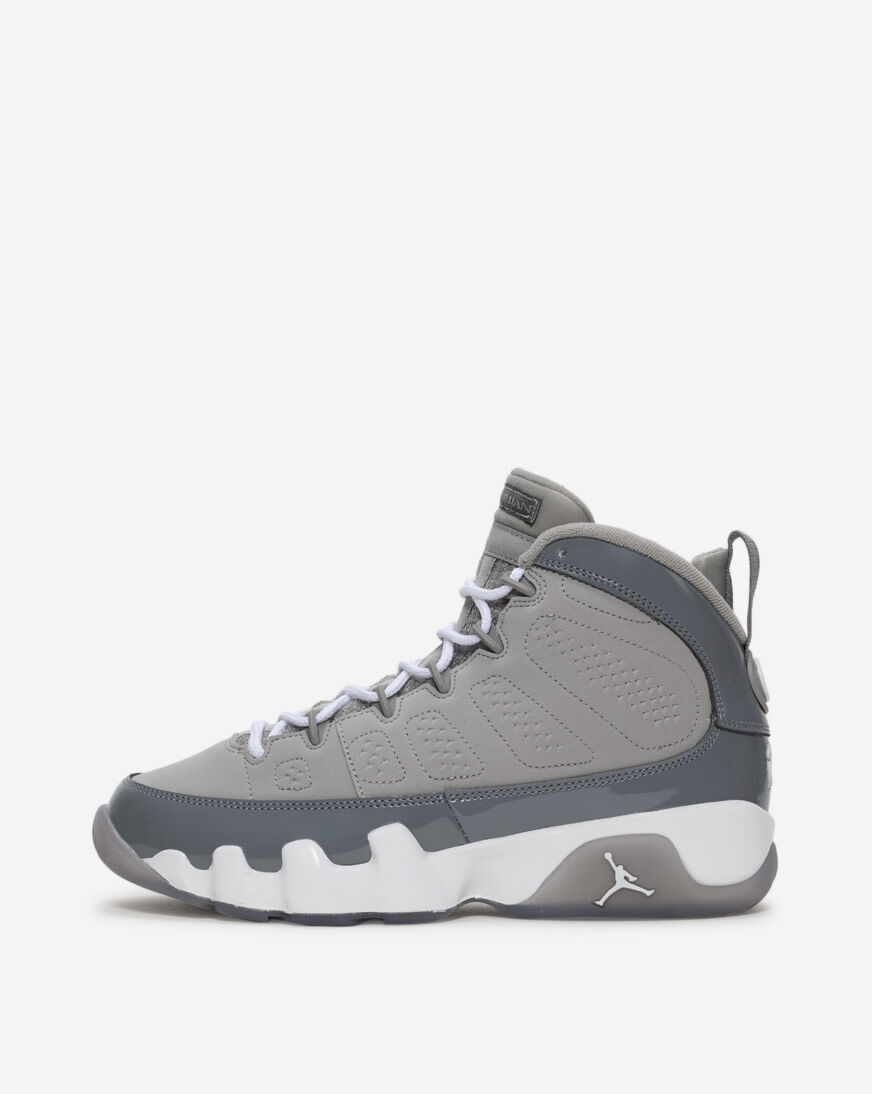 Shop Jordan Big Kids' Air Jordan 9 Retro HV4574-011 grey