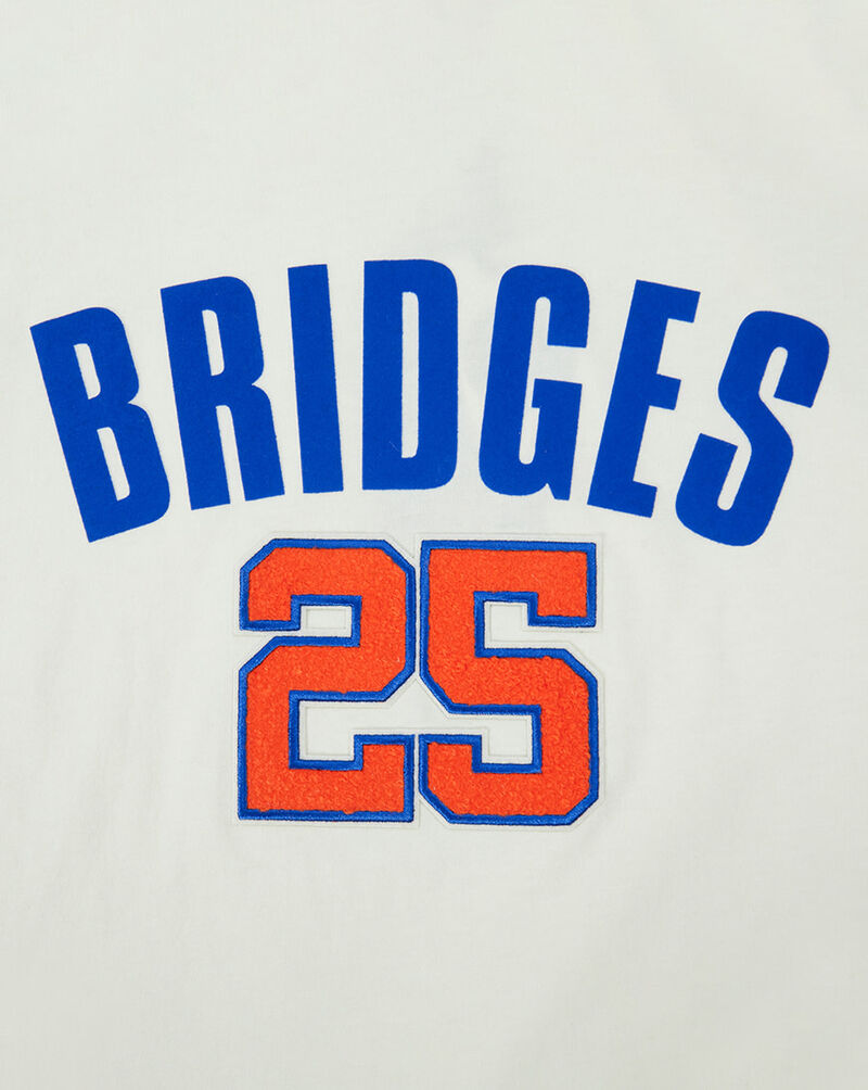 PRO STANDARD Big Boys' New York Knicks Mikal Bridges #25 Classic Taping Tee BNKB1516889-ERB cream 2