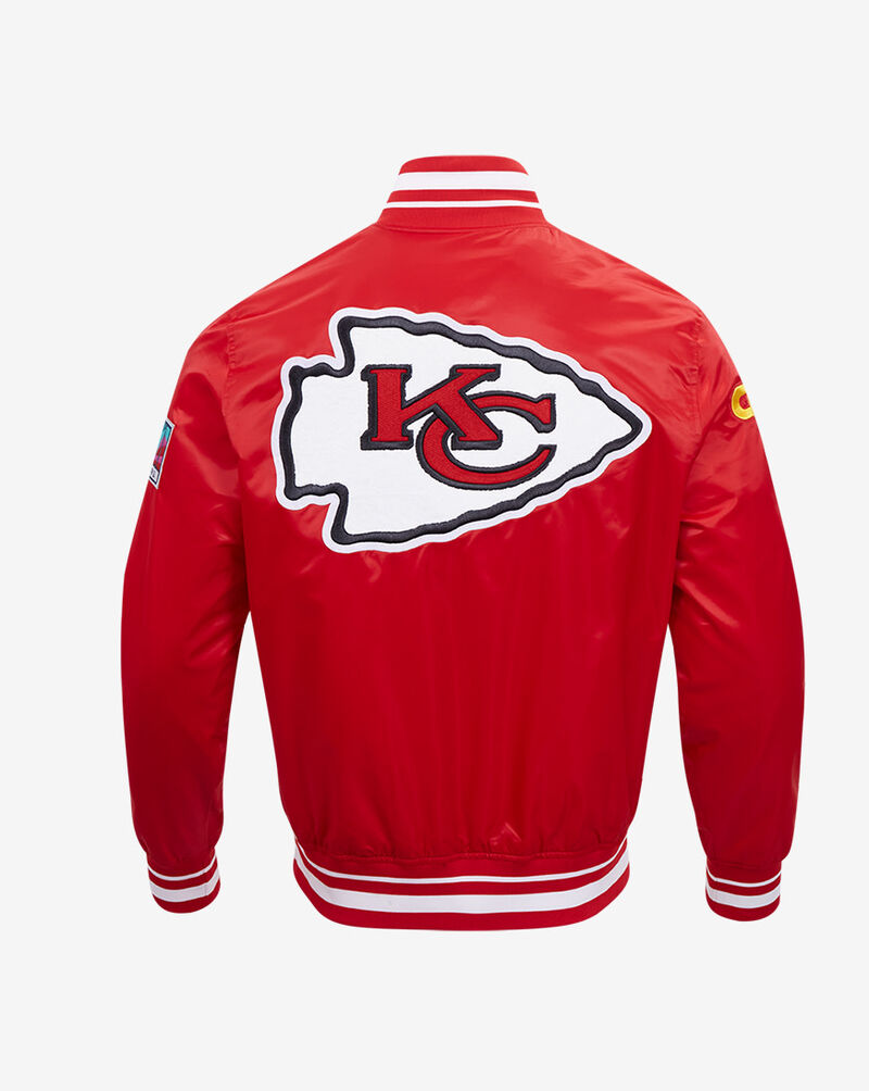 PRO STANDARD Kansas City Chiefs Mash Up Rib Satin Jacket FKC6410437-RED Red 3